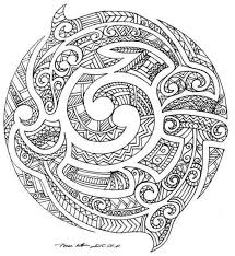 Polynesian tattoos are a distinctive form of tribal tattoo art, originating from the polynesia subregion of oceania. Attractive Outline Polynesian Style Dolphin And Hummer Fish Circle Tattoo Design Tattooimages Biz