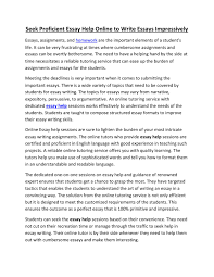 You will always meet them, as they embody most of your homework, and the college homework is enormous. Essay Help Free Online Essay Writing Help For Students By Experts