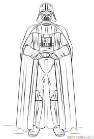 How To Draw Darth Vader Step By Step Drawing Tutorials Star Wars Drawings Star Wars Colors Star Wars Coloring Book