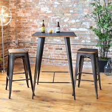 Claremont 3 Piece Pub Table Set Kursi Bar Kursi