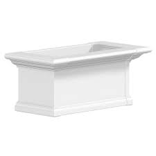 Cost can add up quickly, especially if you're a novice and have never attempted a home depot bay window installation before. Mayne 24 In X 12 In White Plastic Self Watering Window Box 4822w The Home Depot