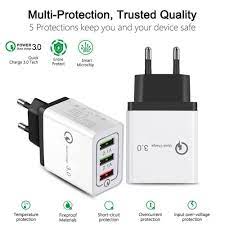 3 Usb Charger Wall Phone Charger For Iphone 11 Pro Samsung S10 Huawei Fast Charging Samsung S10 Usb Chargers Wall Phone
