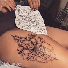 Leg Tattoos Women Thigh In 2020 Leg Tattoos Women Hip Tattoos Women Floral Thigh Tattoos