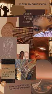 Brown Skin Girl Collage Wallpaper In 2021 Black Aesthetic Wallpaper Iphone Wallpaper Girly Iphone Wallpaper Tumblr Aesthetic