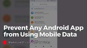 The apps not working are all google apps. How To Prevent Any App From Using Mobile Data On Android