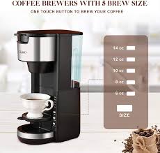We did not find results for: Coffee Machines Single Serve Coffee Maker For Capsule Pod Ground Coffee 1000w Fast Brew 5 Brewing Size Coffee Machine With 30oz Removable Reservoir One Touch Button Adjustable Drip Tray Black K Cup Coffee