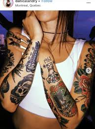 Pin By Rosalind On Tattoos Traditional Tattoo Traditional Tattoo Sleeve Sleeve Tattoos For Women