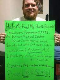 Looking For His Birth Parents God Bless