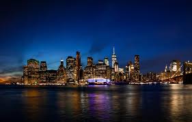 Beautiful, free images gifted by the world's most generous community of photographers. Wallpaper City Lights Usa Twilight River Skyline Water Night New York Manhattan Nyc New York City Empire State Building Brooklyn Bridge Reflection Building Images For Desktop Section Gorod Download