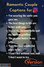 The cute instagram bio ideas are ready for you to be on your insta profile. 150 Best Instagram Captions For Couples Cute Ig Couple Captions Romantic Couple Quotes For Instagram Version Weekly