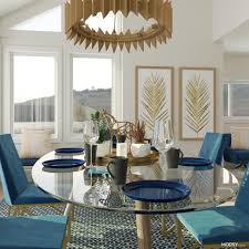 Like the rectangular shape, an oval dining table is easy to position in space. Glass Dining Table Design Ideas And Styles From Modsy Designers