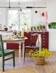 Detali Kuhnya Red Kitchen Cabinets Kitchen Colors Home Decor
