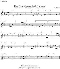 Sheet Music Violin The Star Spangled Banner Free Easy Violin Sheet Music Notes Violin Sheet Music Sheet Music Notes Sheet Music
