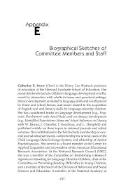 James, i am writing to apply for the nursery assistant position with bright beginnings child care center. Appendix E Biographical Sketches Of Committee Members And Staff Early Childhood Assessment Why What And How The National Academies Press