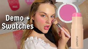 Persona Cosmetics Bubble Blush: Cream vs Powder Formula Comparison - YouTube