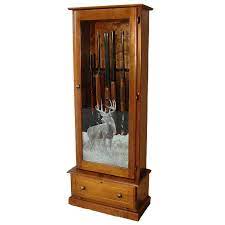 Solid oak gun cabinets for sale. Scout 306 Gun Cabinet Solid Pine 6 Gun Gs306