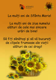 Se spune sau nu la mulți ani de sfânta maria, pe 15 august. La MulÈ›i Ani De Ziua Numelui 95 De Ani De Unitate Prin CulturÄƒ