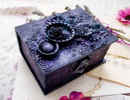 Magical Box By Anastasia Kuznetsova Created For Mixed Media Place Store Mixed Media Boxes Altered Boxes Mixed Media Mixed Media Wall Art