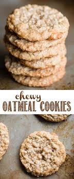 Chewy Oatmeal Cookies Just Like Grandma Used To Make Are The Best Cookies That Take Y Chewy Oatmeal Cookies Recipe Oatmeal Cookies Chewy Cookie Recipes Chewy
