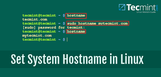 How To Set Or Change System Hostname In Linux