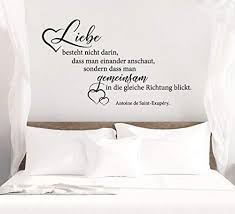 Wandsprüche kannst du ganz einfach an deiner wand befestigen: Wandtattoo Spruch Zitat Liebe Besteht Nicht Darin Wandtattoos