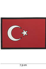 Deze kleuren symboliseren respectievelijk de islam , vrede en moed. 101 Inc 3d Pvc Turkije Vlag Tactical Airsoft Gear