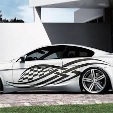 2x Racing Tribal Seitenaufkleber 250cm Autoaufkleber Karos Tattoo Tuning Lkw S56 Car Painting Car Decals Custom Cars