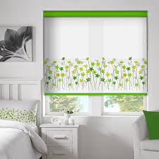 Fashion manor vintage roll up blind green yellow orange rainbow 24 x 6ft. Borderflower Citrus Roller Blind Bring On The Blinds