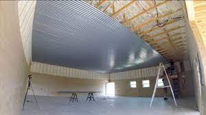 Material for garage ceiling tags : Installing Shop Walls And Ceiling Youtube