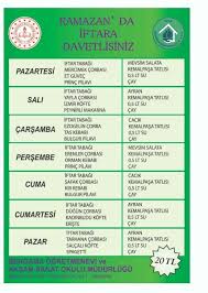 Bergama Ogretmenevi Izmir Ramazan 2019 Iftar Menuleri Ve Fiyatlari Iftar Menusu Iftar Tabagi Corba Ana Yemek Tatli Icecek Cay Servisi Iftar Ramazan Iletisim