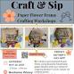 Mother's Day Craft and Sip: flower frames