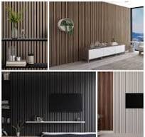 Light Walnut Wood Slat Wall Panel for Modern Home Decor ...