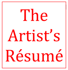 resume for artists art business info