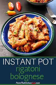 Instant Pot Vegetarian Rigatoni Bolognese So Healthy Recipe Instant Pot Pasta Recipe Vegetarian Instant Pot Rigatoni Recipes