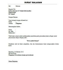 Maka dari itu, di bawah ini adalah beberapa contoh surat balasan yang bisa anda pergunakan. Contoh Surat Balasan Penelitian
