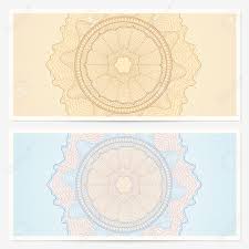 Logo design, beer & wine label design, and more. Gift Certificate Voucher Template With Guillotine Pattern Watermarks Royalty Free Cliparts Vectors And Stock Illustration Image 19975452