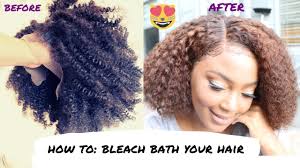 A bleach bath—also known as a bleach wash or soap cap—is a milder alternative to this process and it's also incredibly easy to apply at home. How To Do A Bleach Bath On Hair Extensions Easiest And Quickest Way Of Bleaching Hair Youtube