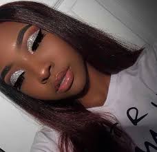 Black And Silver Eyeshadow Looks Pin By Brittani Collins On B A D D I E S Dark Skin Makeup Silver Eye Makeup Makeup Looks