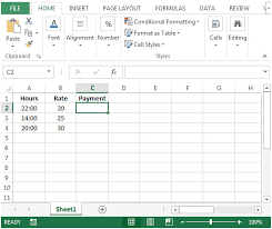 Multiplying Matrices In Microsoft Excel