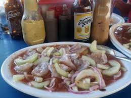 Deliciosas tostadas de mariscos y mas. Shrimp Aguachile Picture Of Mariscos Y Clamatos El Doctorcito Playa Del Carmen Tripadvisor
