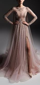 Gown For Dawn Court Marwan Khaled Fall Winter 2018 Beautiful Frocks Masquerade Dresses Simple Lace Wedding Dress