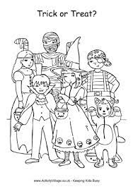 Free coloring pages to download and print. Trick Or Treat Colouring Page Halloween Coloring Pages Halloween Coloring Super Coloring Pages
