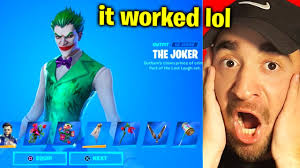 New joker skin *found* in fortnite! How To Get Last Laugh Bundle Free Fortnite Joker Skin Youtube