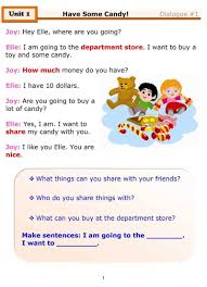 Fun Esl Dialogue For Kids About Sharing Featuring A Simple Esl Grammar Worksheet Learn English Vocabulary Learn English Words Reading Comprehension Worksheets