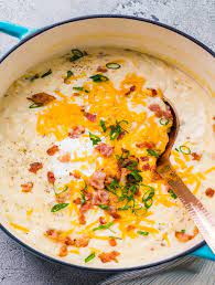 Loaded Baked Potato Soup Recipe Discover How To Earn The Greatest Cheesy Potato Soup With Sausa Cheesy Potato Soup Potato Soup Recipe Potato Soup Recipe Easy