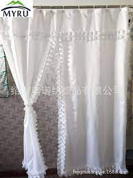 The oh hello doodle shower curtain adds a pop of personality to a kid's bathroom. European Style White Lace Shower Curtain Waterproof Shower Curtain Unique Shower Curtain For Bathroom Curtain Buckle Curtain Woodcurtain Size For Window Aliexpress