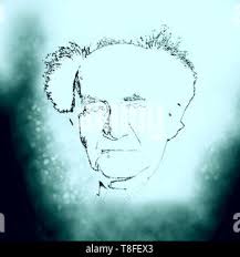 Digitally enhanced image of David Ben-Gurion (born David Grün); 16 October  1886