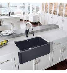 Or copper materials that are most commonly used. Blanco 401985 Ikon 33 Single Bowl Farmhouse Front Apron Silgranit Kitchen Sink In Cinder