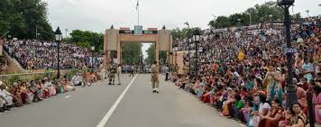 Image result for wagah border