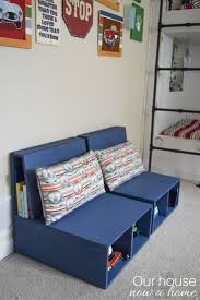 .share this beautiful diy outdoor sectional sofa to help make your backyard living space complete! Easy Steps To Make Diy Plywood Kids Chairs With Storage Our House Now A Home Storage Chair Kids Chairs Diy Sofa